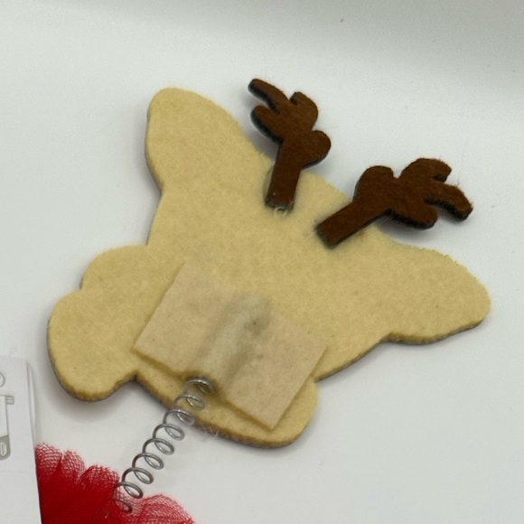 Claire's Reindeer Deely Bopper Headband with Red Tulle NWT - Picture 6 of 6